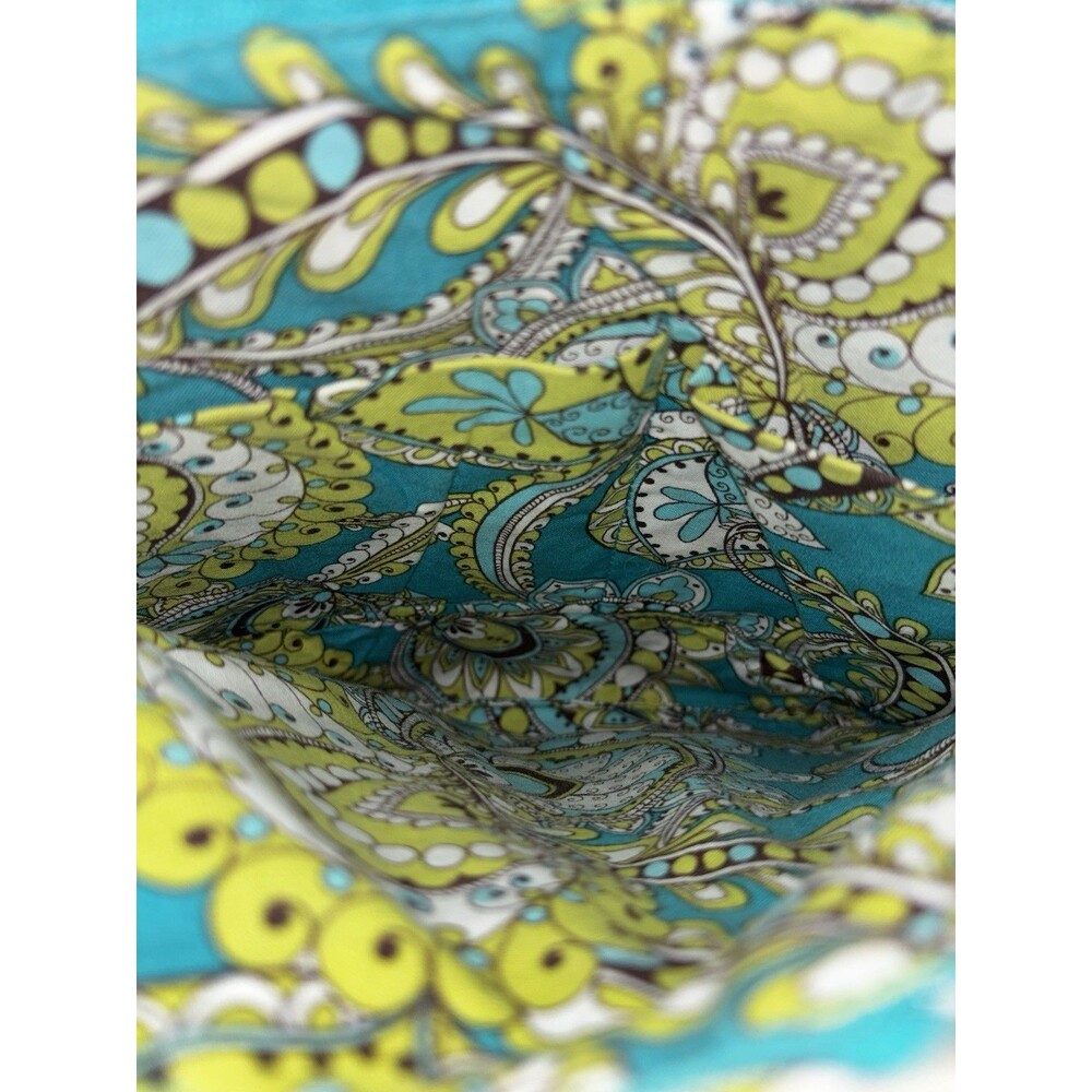 Vera Bradley Womens Rare &  Retired Green Quilted Peacock Crossbody Bag Purse - Picture 3 of 7